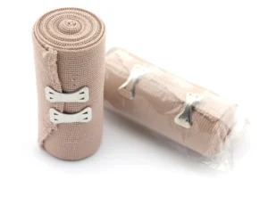 OEM Medical First Aid High Elastic Breathable Compression Cotton Bandage with Aluminium