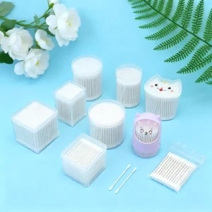 OEM ODM Customized Claw Box Baby Cotton Swab Double Head Cotton Swab