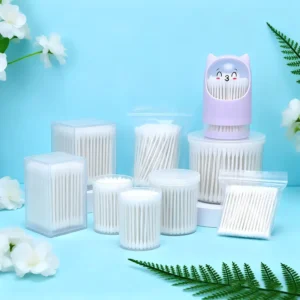 OEM ODM Ear Sticks Biodegradable Organic Bamboo Cotton Swabs Liquid Filled Baby Use Cleaning Cotton Swabs Manufacturer