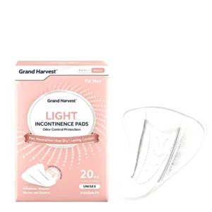 OEM ODM Men’s Incontinence Pads Manufacturer Hospital Grade Disposable Light Absorbency Leak Protection Pads
