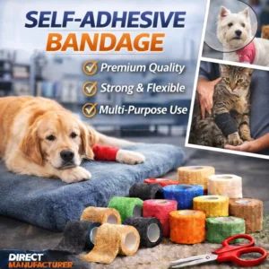 OEM ODM Non Woven Self Adhesive Bandage Wrap Cohesive Elastic Tape for Sports Support First Aid Wound Care
