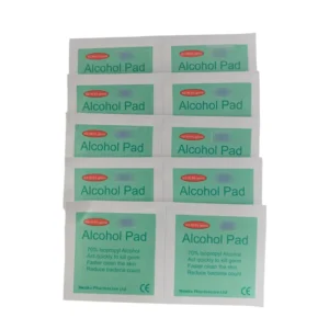OEM ODM Sterile Non Woven Alcohol Swab Wipes Customized Logo 70% Isopropyl Alcohol Prep Pads 3*6CM
