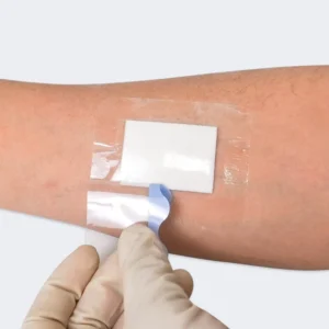 OEM Self-Adhesive PU Transparent Island Wound Dressing for IV Shield