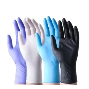 OEM Service Disposable Nitrile Gloves Blue High Elasticity Powder Free Protective Food Rubber Latex Nitrile Gloves