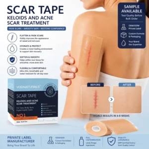 OEM Silicone Scar Tape Medical Grade Scar Removal Treatment Sheets Professional Silicone Patches for Surgical Keloid Scars