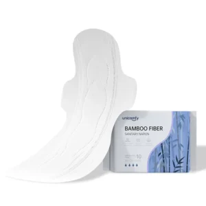 OEM Super Absorbent Bamboo Fiber Disposable Menstrual Pads Breathable Eco Friendly Sanitary Napkins Winged Mesh Cotton Top Sheet