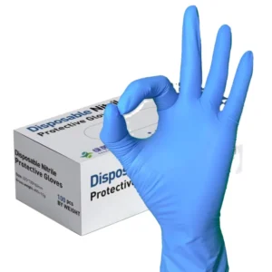 OEM Supplier Blue Nitrile Gloves 100 Pcs Box Disposable Nitrile Glove Powder Free