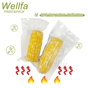 OEM Vacuum Bag for Sweet Corn with High Temperature Sterilization Nylon Added High Barrier Antioxidant High Clarity Retort Pouch