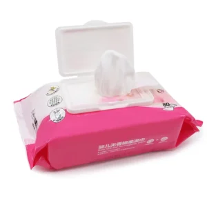 OEM Wet Wipes Factory Materials Baby Tissue Wipe 80pcs Per Pack Cleansing Wipes