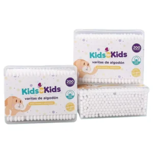 OEM logo Custom Round Tips Plastic Cotton Swab Skin Care Cotton Buds Free Samples Baby Product Pure Header Cotton Swab