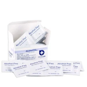 OPULA 50pcs Antiseptic Dis infectant Surface Cleaning Alcohol Hand Wet Wipes Alcohol Prep Pads Big Size Alcohol Cleaning Wipes