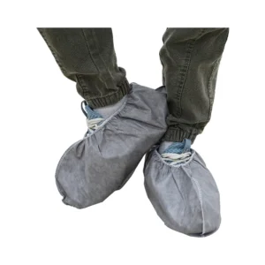 One Size Fits All Customizable Shoe Covers Gray SMMS Non Sterile Anti static Dustproof Breathable Medical Food Daily Use