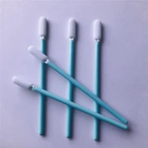 Opencell Foam Microfiber Head Polyester Polypropylene Handle Customizable Sizes ESD Cleanroom Cleaning Swab Sticks