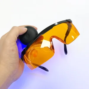 Orange Professional Dental Eye Protection Goggles 460nm Blue Light Blocking UV400 Teeth Whitening & Gaming Multi Use Glasses