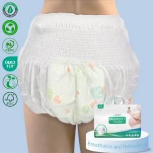 Organic Adult Diapers Panties Super Absorbent Leak Guard Postpartum Maternity Pants Underwear Printed Pull Ups