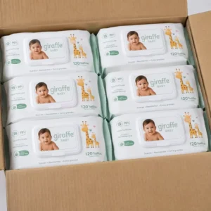 Organic Baby Wipes Aloe Vera Plant Based Biodegradable Nonwoven Fabric