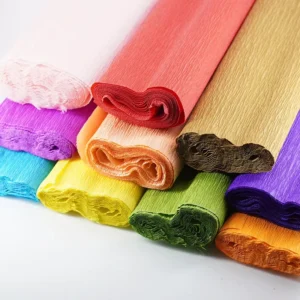 Origami Crinkled Crepe Paper Roll for DIY Scrapbook