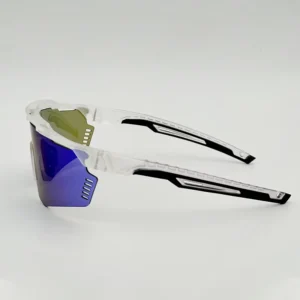 Outdoor Cycling Goggles Half Frame PC Material Replaceable Lenses UV400 Protection Anti-Fog Scratch Resistant Fishing Party