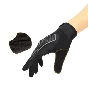 Outdoor Full Finger Sports Gloves Touch Screen Wipe Sweat Palm Pads Shock Absorb for Cycling Running Climbing