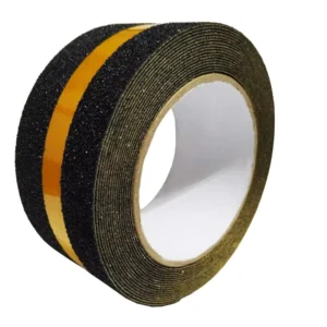 Outdoor Self Adhesive Warning Tape Black Waterproof Pvc Reflective Anti slip Tape Roll