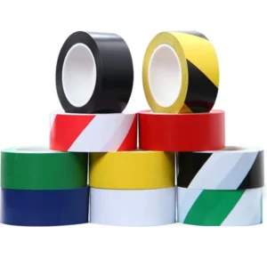 Outdoor Waterproof PVC Floor Marking Tape with Acrylic Adhesive CE Certified for Safety Caution Underground Road Warning