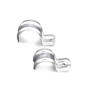 P shaped Clip Pipe Clamp 201 Stainless Steel Pipe Saddle Clamps for Tubes and Fixing with One Hole Screw Pipe Support