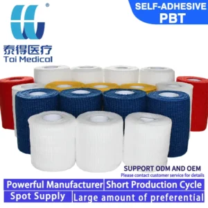 PBT Crepe Flexible Stretch First Aid Wrap for Wrist Ankle Arm Neck Body Leg Head Waist for Hand Foot Care