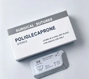 PDO Absorbable Surgical Suture Monofilament with Needle Long Support Wound Closure High Strength Surgical & Veterinary Use
