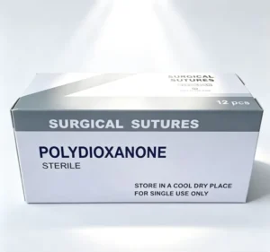 PDO Absorbable Surgical Suture Monofilament with Needle Medical Veterinary Use USP 0 1 0 2 0 3 0 4 0 5 0 Sizes Polydioxanone