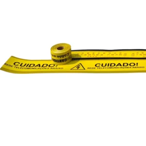 PE 50 Meter High Visibility Yellow Non Adhesive Caution Tape for Floor Marking and Underground Pipelines at Factory Price