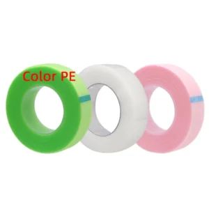 PE Adhesive Medical Skin Friendly Purple Disposable Fabric Micro White Green Tool Eye Skin Lash Tape Sensitive Eyelash Extension