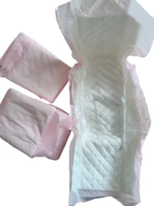 PE Film Breathable Disposable Non-Woven Fabric Hygiene Inserts Printed Feature 3D Leak Prevention Dry Surface Absorption Adult