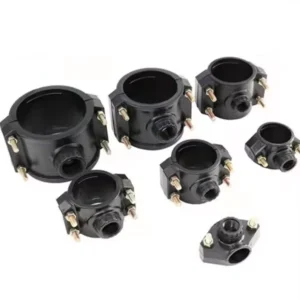 PE Repair Saddle PP Saddle Clamp Plastic PP HDPE Saddle Tee Irrigation PE Pipe Fittings