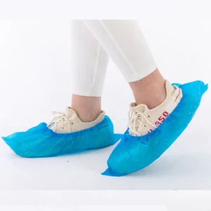 PE Shoe Cover Disposable Waterproof Shoe Cover PP CPE Medical Overshoes Non Slip Plastic Shoe Covers
