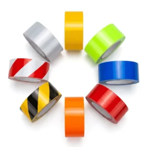 PET PVC Adhesive Untearable Reflective Tape High Tack Heavy Duty Safety Warning Strip for Truck Safety and Industrial Equipment