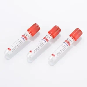 PET Red Cap Serum Tube 12x75mm 13x100mm 16x100mm for Biochemistry Serology Immunology Blood Collection Tube