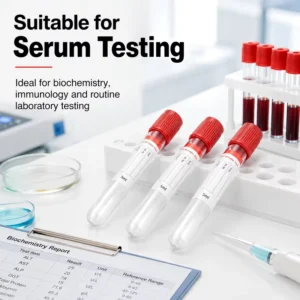 PET Vet Lab Blood Sample Tube Fast Coagulation Additive for Dog Cat Biochemistry Immunology Clot Activator Blood Collection Tube