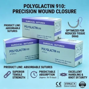 PGA 910 Absorbable Suture Premium Surgical Thread Sterile Medical Grade Operation Supply High Quality