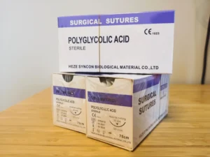 PGA Absorbable Surgical Suture Veterinary Use CE ISO Certified 2/0 to 6/0 Sizes Bulk Orders Discount Available