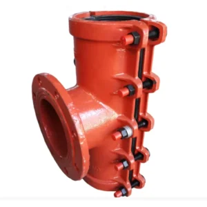 PN10 PN16 Flange Ductile Iron Tapping Saddle Hot Tapping Clamp for DI CI PE PVC HDPE Pipe