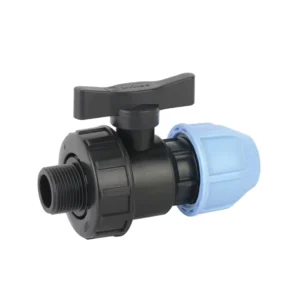 PN16 Clamp Saddle HDPE Pipe Fitting Ball Valves PP Compression Fittings