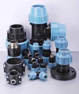 PN16 High Density Polyethylene HDPE Pipe Fittings Tee Valve Fittings Farm Irrigation HDPE Compression Fittings for Water System