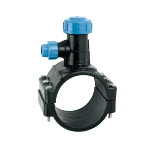 PP Compression Fittings Clamp Saddle PN16 Water Knockout Trap ISO14236 Standard for Irrigation Water Supply
