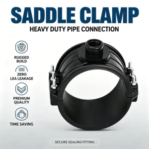 PP Double Saddle Clamps Heavy Duty PN16 Corrosion Resistant Connectors For Farm Irrigation Systems