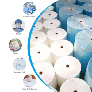 PP Spunbond Nonwoven Fabric Roll Breathable Waterproof Anti static 100% Virgin Polypropylene Hygiene Medical