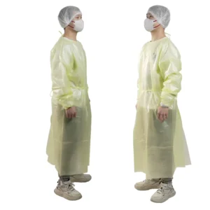 PPE 35g 45g Disposable Protective Clothing Medical Isolation Gown for Hospital Use