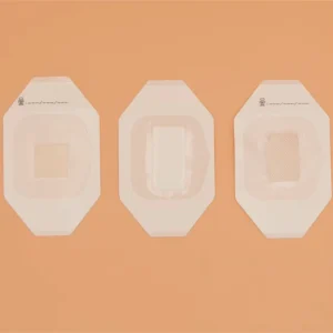 PU Film IV Shape Wound Dressing Transparent Semi permeable Dressing With Window Frame for Hospital