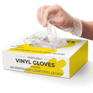 PVC Medical Disposable Vinyl Gloves Powder Free in S M L XL Sizes 4.5g Weight CE ISO Certificated