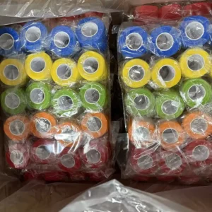 Pack of 20 5cm Breathable Non woven Warp Roll Self Adhesive Cohesive Bandage Elastic for Athlete Sports Wrap Animals Protective