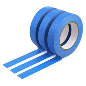 Painters Crepe Washi Paper Adhesive Tape 50m Heavy Duty Blue 3mm for Painting